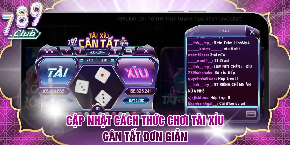 Cập nhật cách thức chơi Tài Xỉu Cân Tất đơn giản