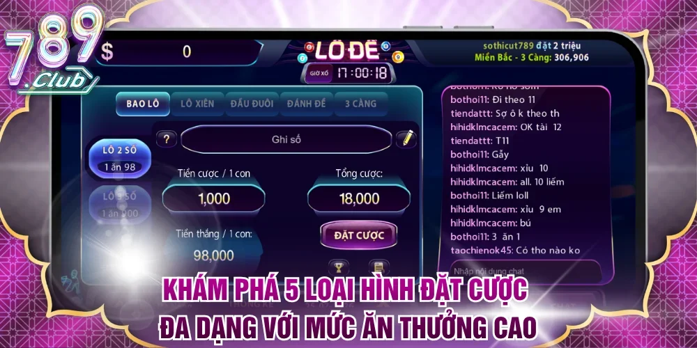 Khám phá 5 loại hình đặt cược đa dạng với mức ăn thưởng cao