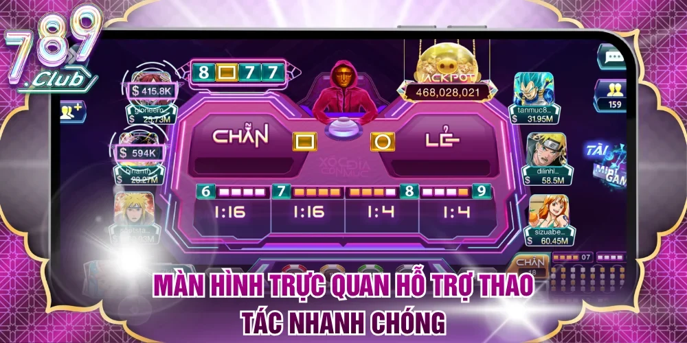 Màn hình trực quan hỗ trợ thao tác nhanh chóng